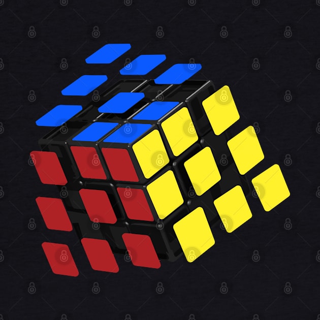 Stickers Flying - Rubik's Cube Inspired Design for people who know How to Solve a Rubik's Cube by Cool Cube Merch